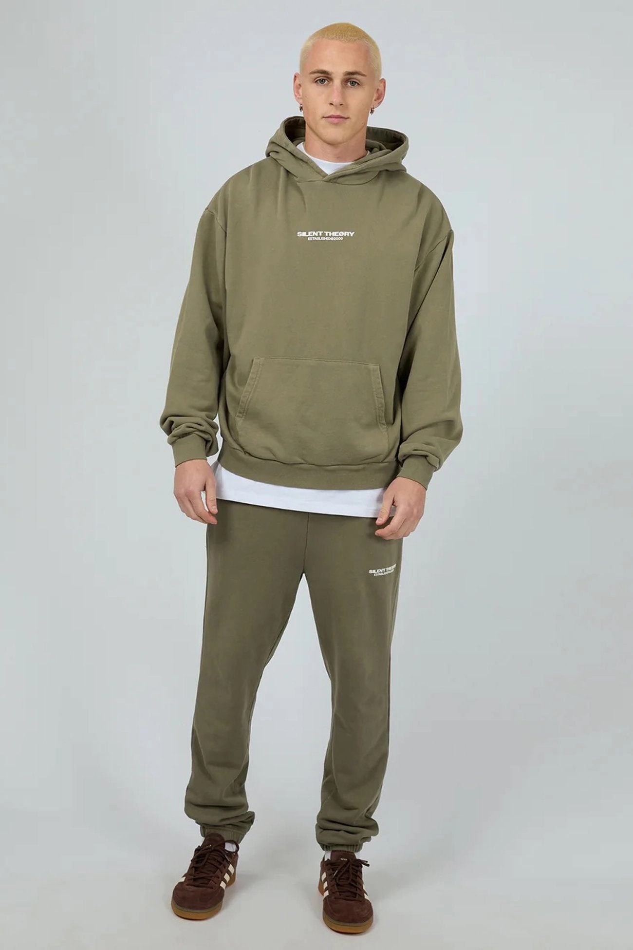 FoldableStorageCapability Stylish Chill Piece Essential Theory Hoodie Khaki