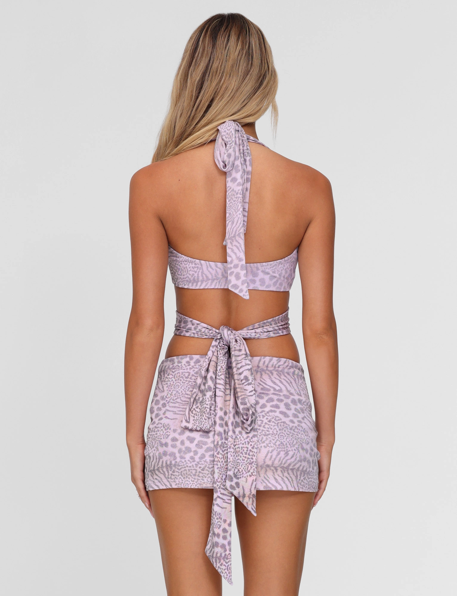 Feminine Charm All-Day Fit EVANGELINE TOP - PINK : TIGER : PALE PINK TIGER