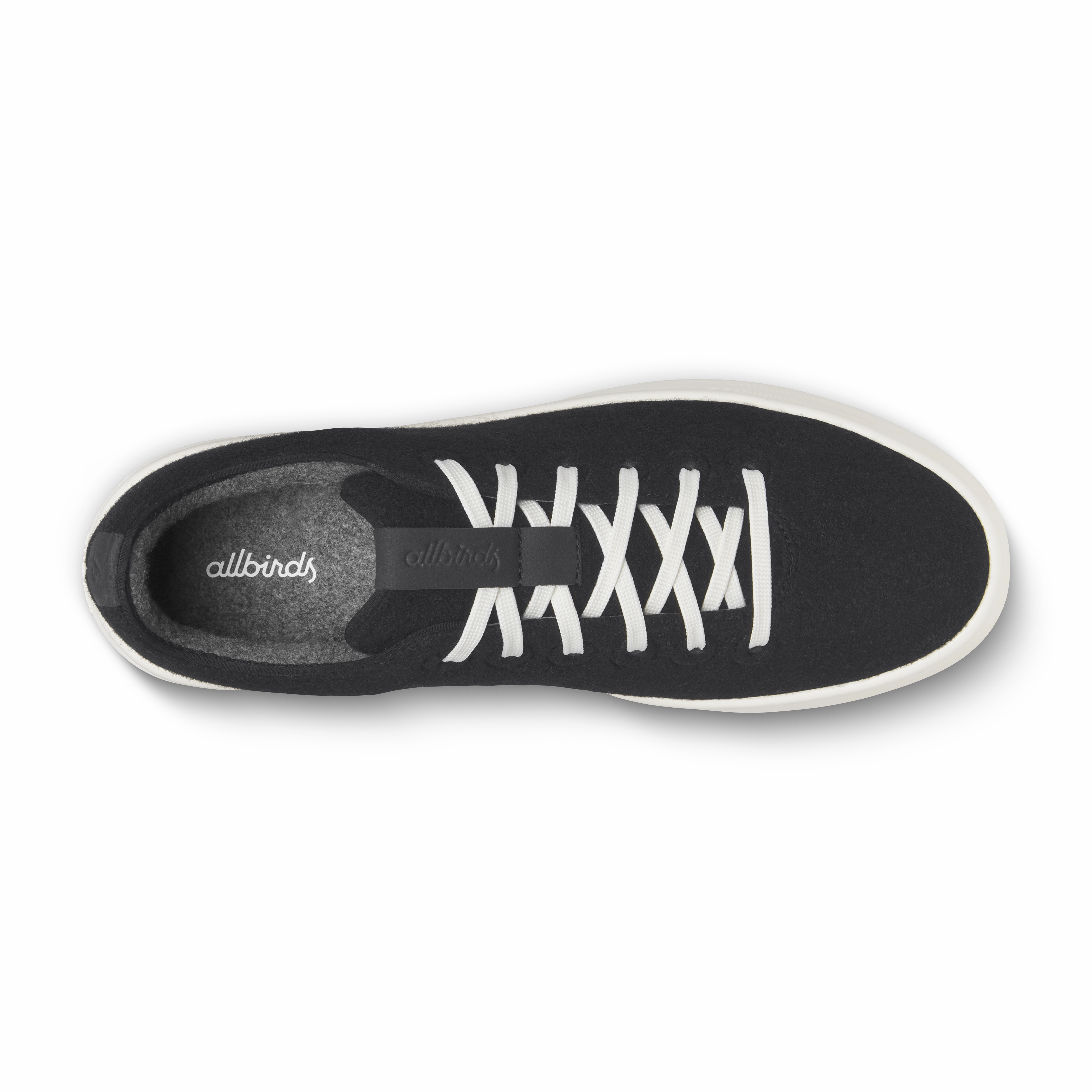 Shock Absorbing TPU Men's Wool Cruiser - Natural Black (Natural White Sole)