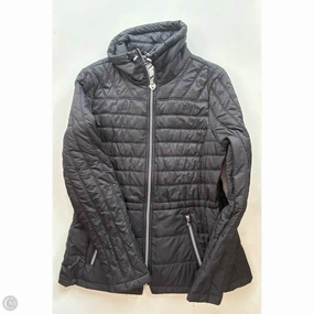 Hooded Comfort Fit DoubleLayeredEdges Coat Puffer & Quilted By Guess In Black, Size: L