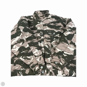 Wrinkle Resistant Coat Faux Fur & Sherpa By Good American In Camouflage Print, Size: S