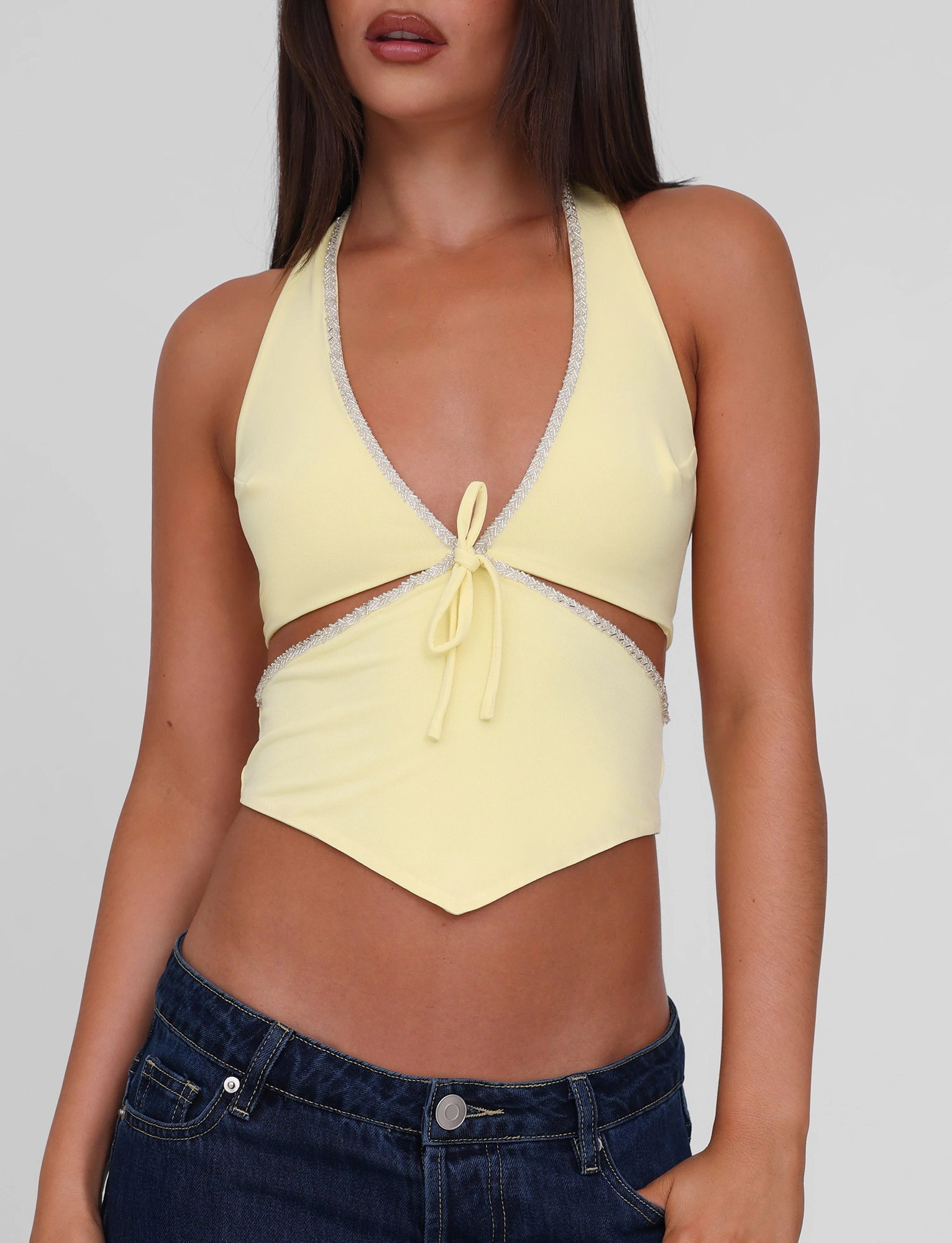 LIZZIE TOP - LEMON PlushLining