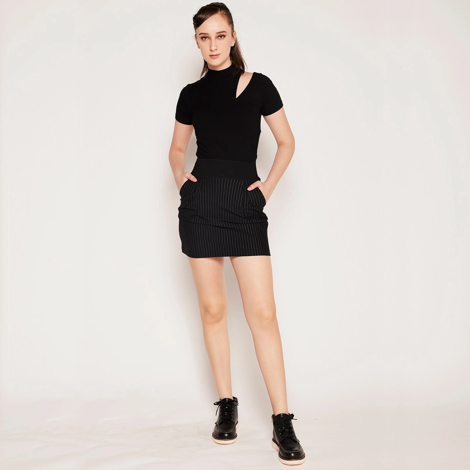 Invisible Seams Affordable Fashion Fashion Essential Stripe Knit Skirt
