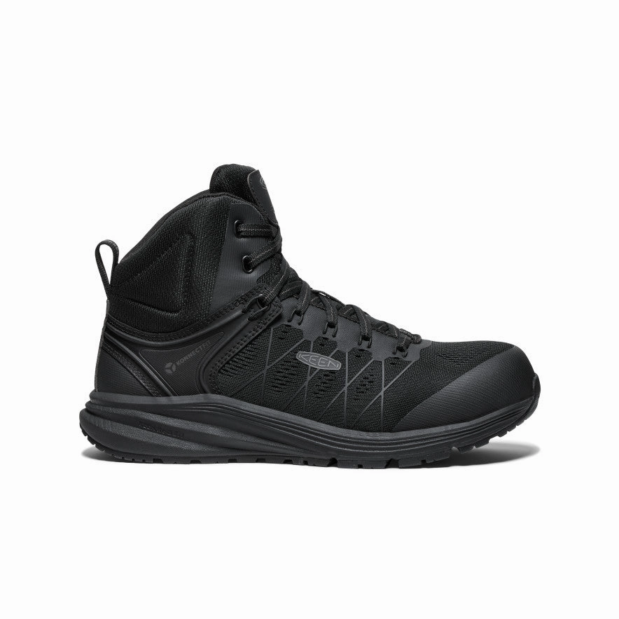 Traction Grip Men's Vista Energy Mid ESD (Carbon Toe)  |  Black/Black