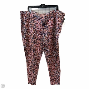 Pants Leggings By Terra & Sky In Floral Print, Size: 20 Athletic Performance