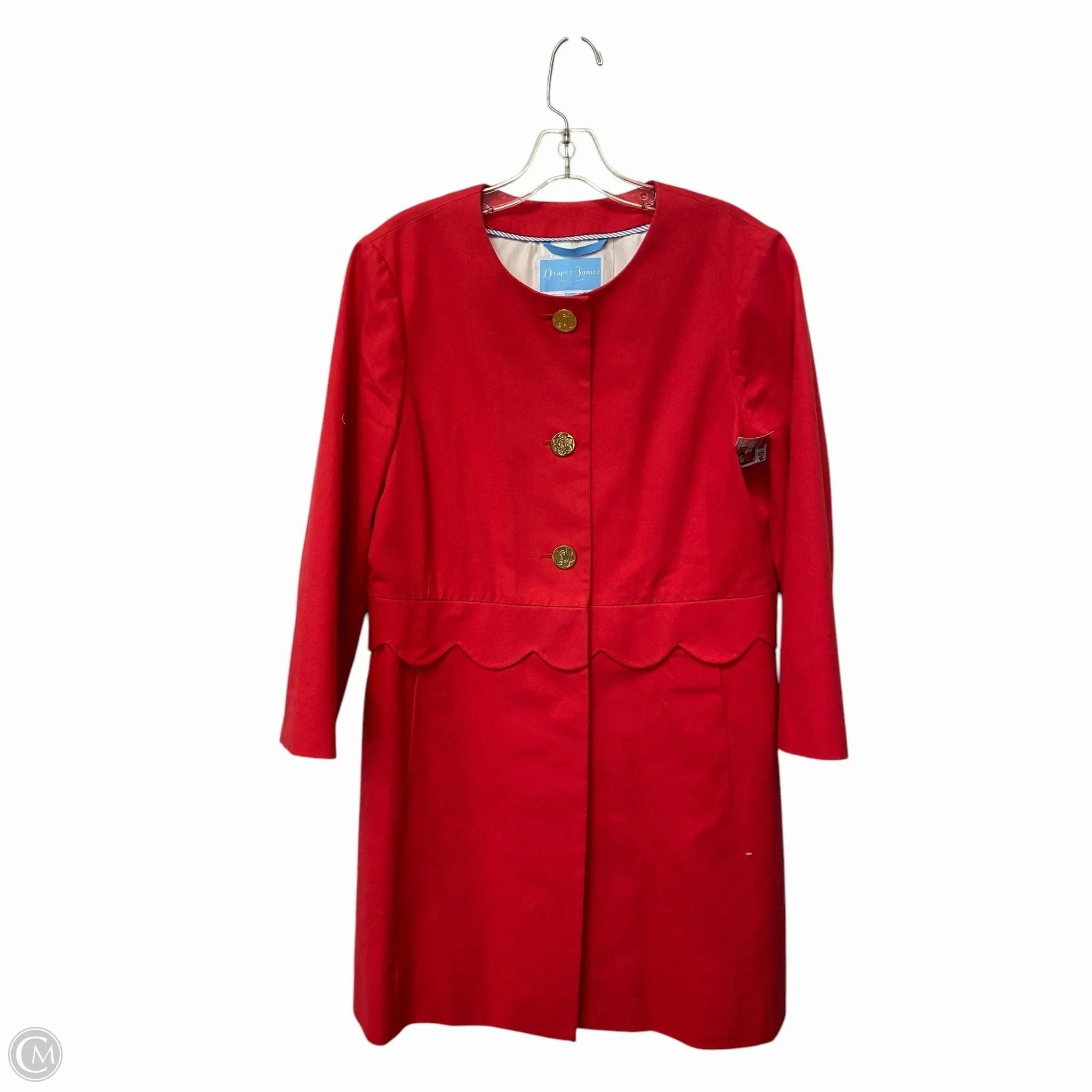 Coat Other By Draper James In Red, Size: 10 Crisp Layer