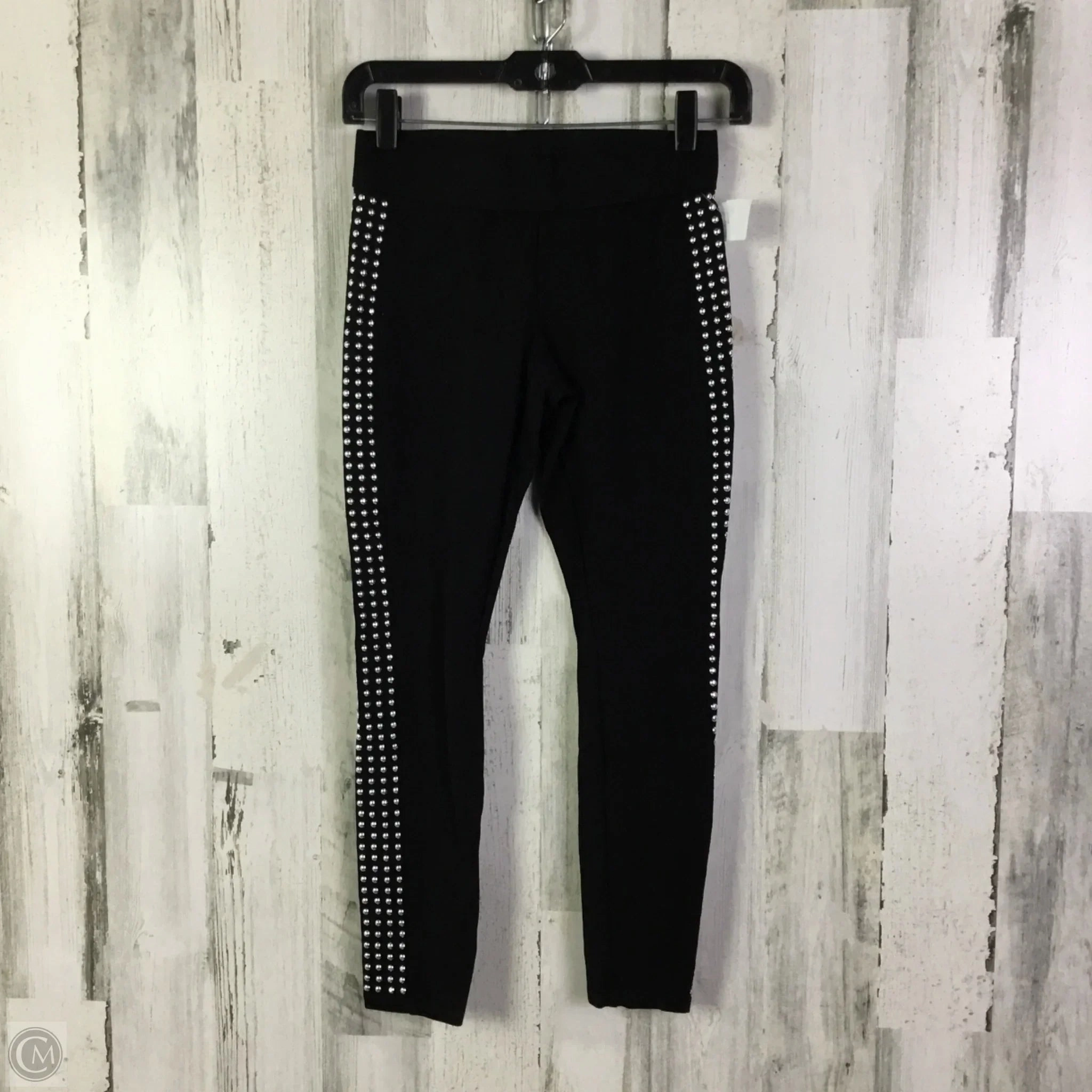 Modern Comfort Pants Leggings By Bar Iii In Black & Silver, Size: Xs