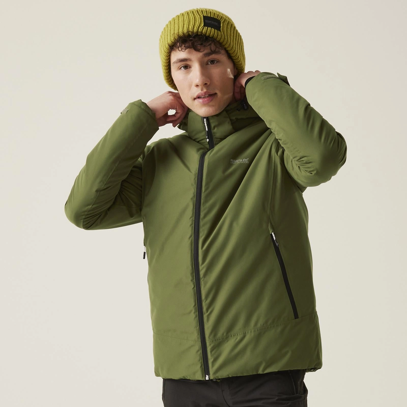 Regatta Mens Frelton Waterproof Insulated Walking Jacket Stretch Fit Taped Seam Waterproofing