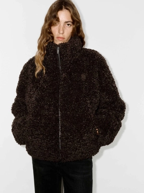 Fashion Forward Layer Wind Resistant Faux Shearling Quilted Jacket