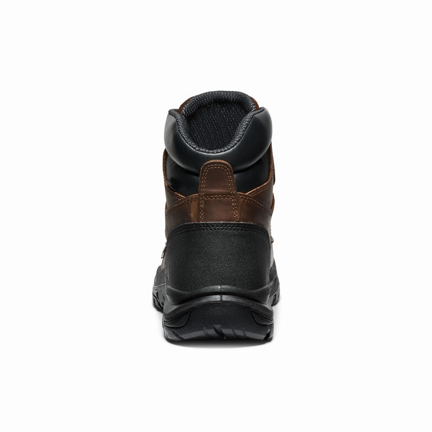 Calm Flow Long Last Men's Mt Vernon II 6" Waterproof Boot (Steel Toe)  |  Dark Earth/Black