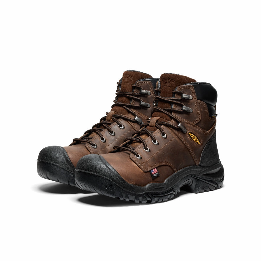 Men's Mt Vernon II 6" Waterproof Boot (Steel Toe)  |  Dark Earth/Black Anti Fatigue Technology Stain Resistant Finish