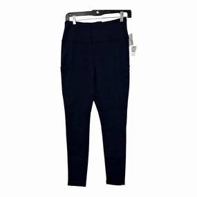 Pro Athlete Moisture Wicking Dry Fit Pants Leggings By Talbots In Navy, Size: S