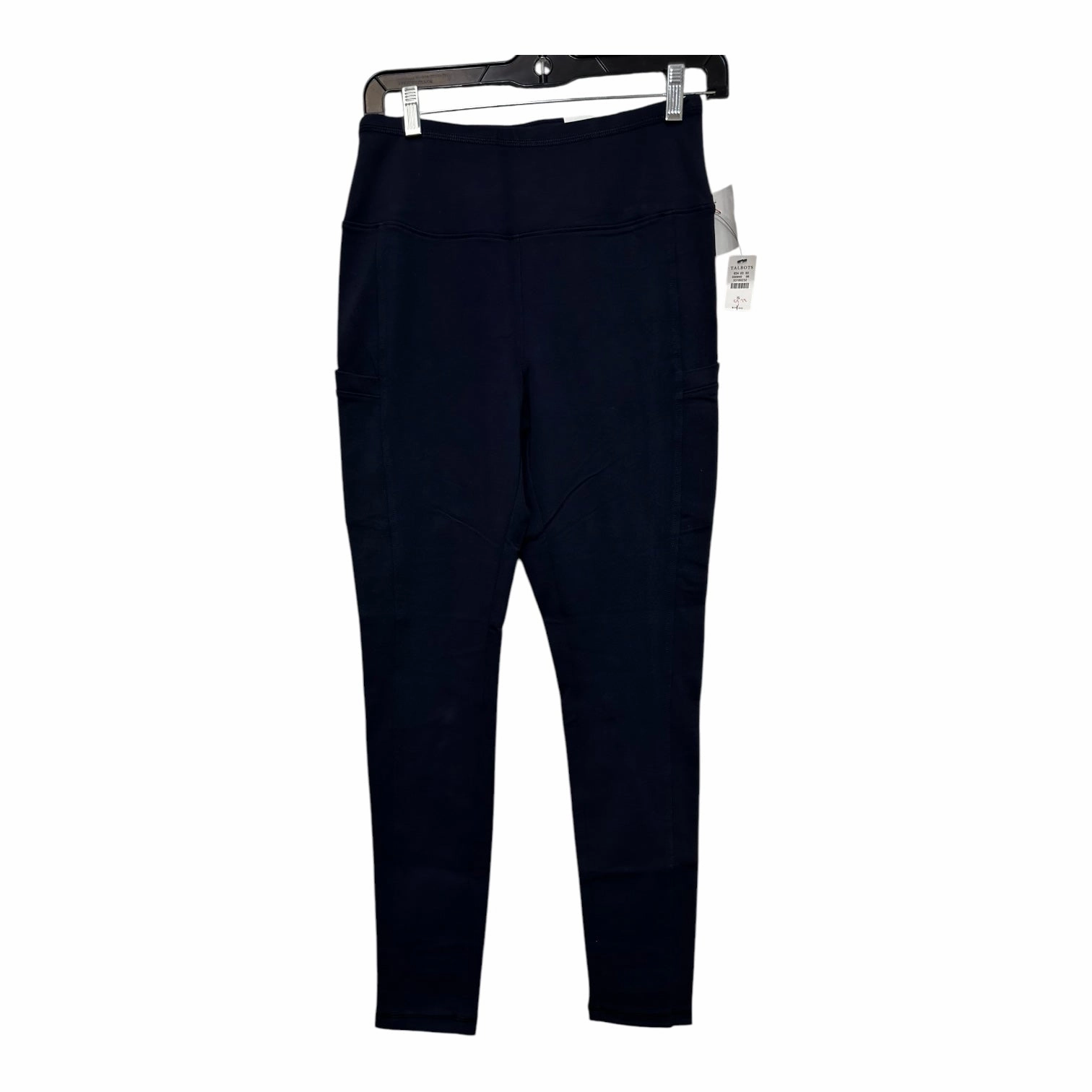 Pro Athlete Moisture Wicking Dry Fit Pants Leggings By Talbots In Navy, Size: S