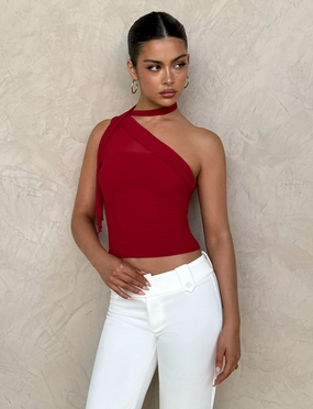 relaxed elegance FIONA TOP - RED