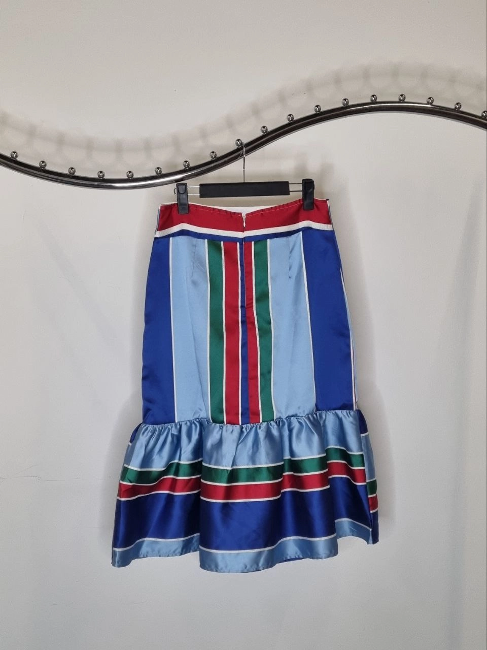 Fit And Flare Stripe Skirt Bold Statement