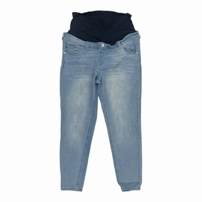 work mode Quick-Dry Material Mat Jeans By Time And Tru In Blue Denim, Size:Xxl