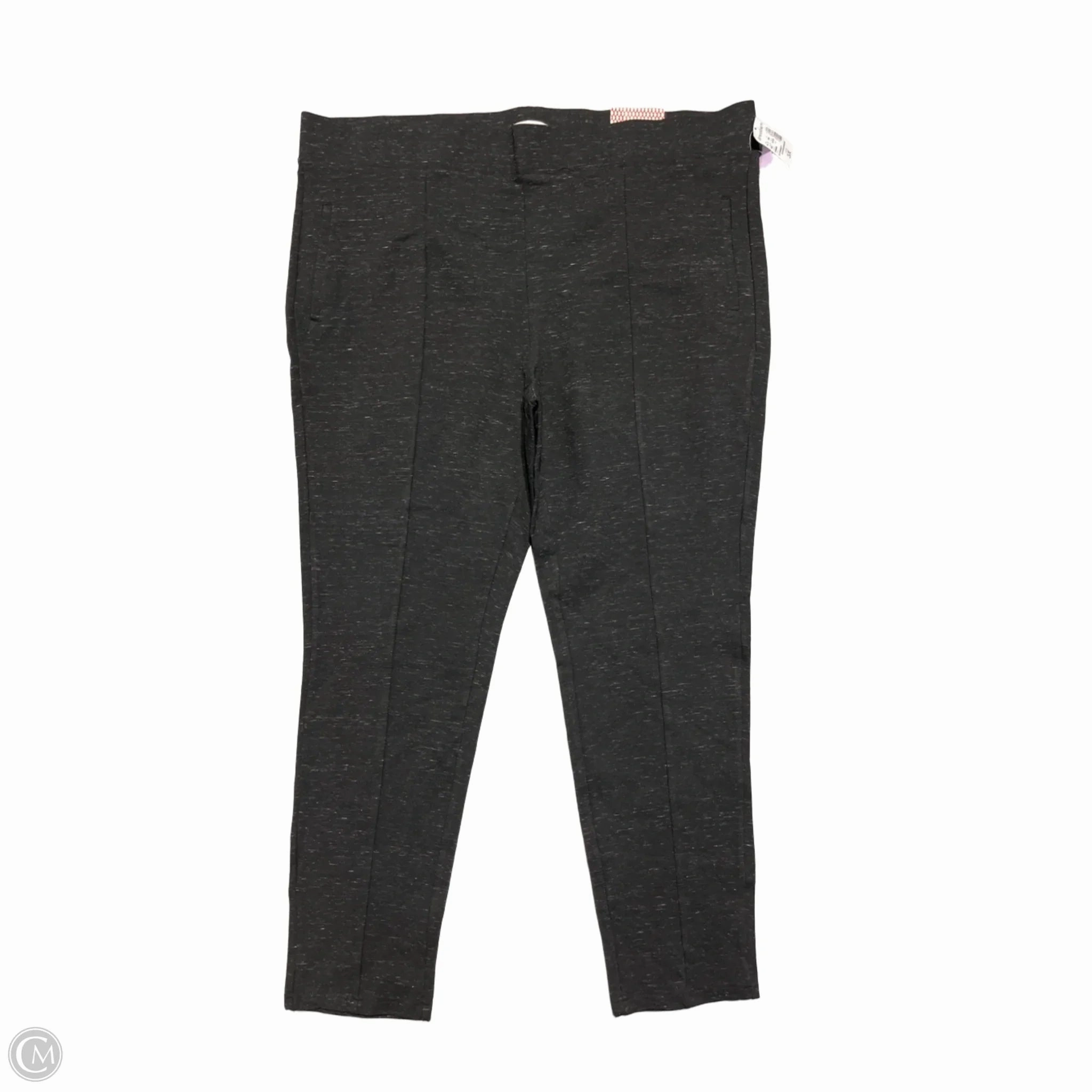 Versatile Design Rib Knit Mountain Hike Pants Leggings By Dressbarn In Black, Size: 3x