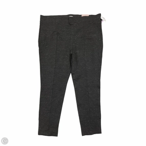 Versatile Design Rib Knit Mountain Hike Pants Leggings By Dressbarn In Black, Size: 3x