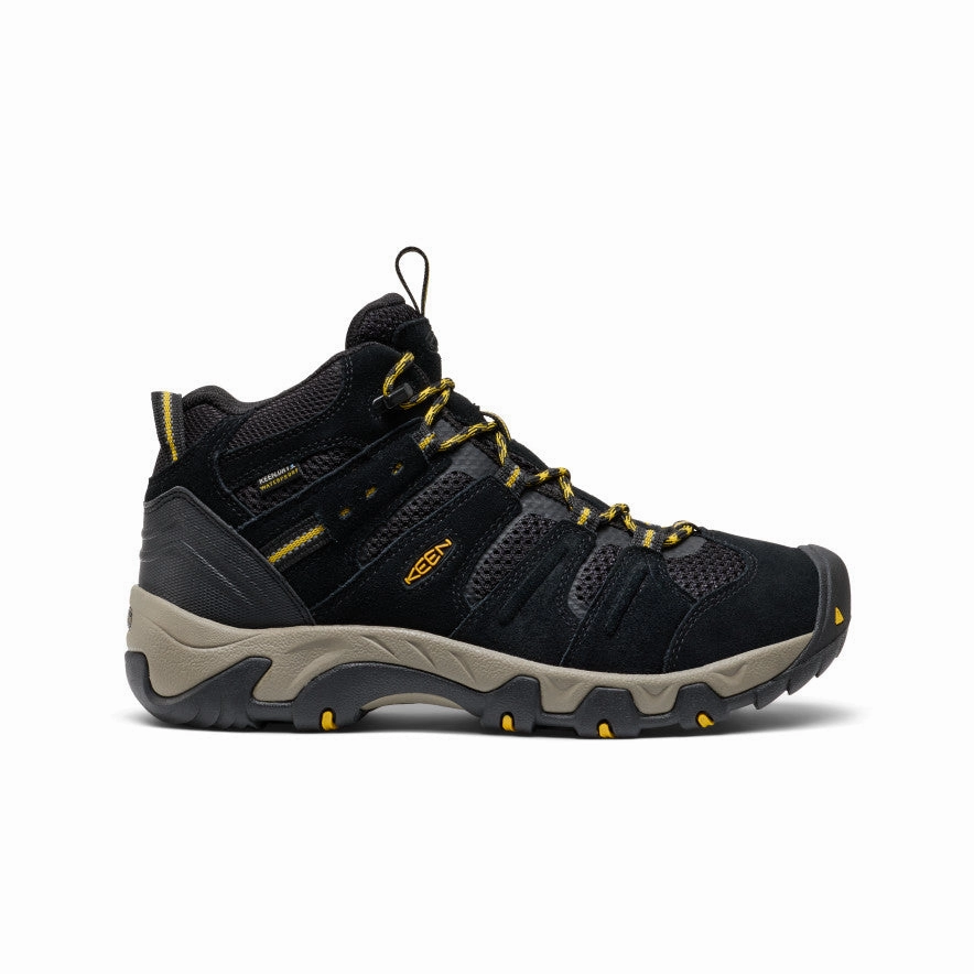 Padded Interior Backcountry Camper Men's Headout Waterproof Hiking Boot  |  Black/Lemon Curry