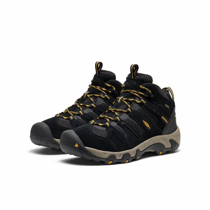 Flexible structure Breathable Active Nomad Men's Headout Waterproof Hiking Boot  |  Black/Lemon Curry