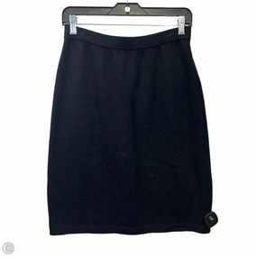 Skirt Designer By St John Collection In Black, Size: 10 raw hem Water Resistant