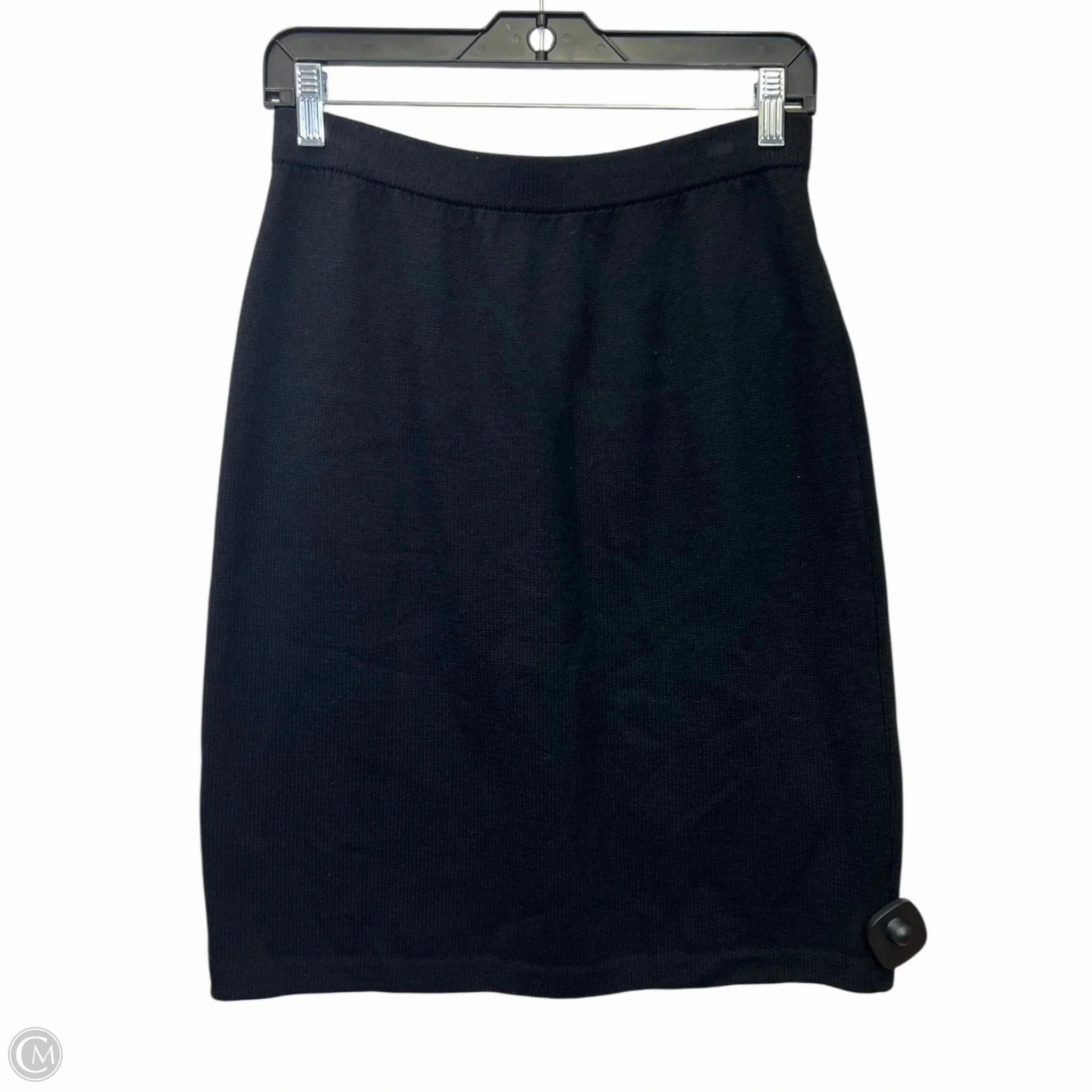 Skirt Designer By St John Collection In Black, Size: 10 raw hem Water Resistant