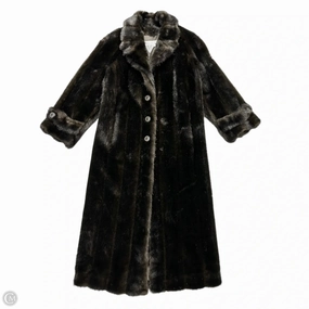 Faux Fur Collar Magnetic Closure Options Coat Faux Fur & Sherpa By Marvin Richards In Brown, Size: Xs