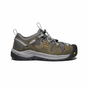 Suede Warm Adult Wear Women's Atlanta Cool II ESD (Steel Toe)  |  Gargoyle/Blue Fog