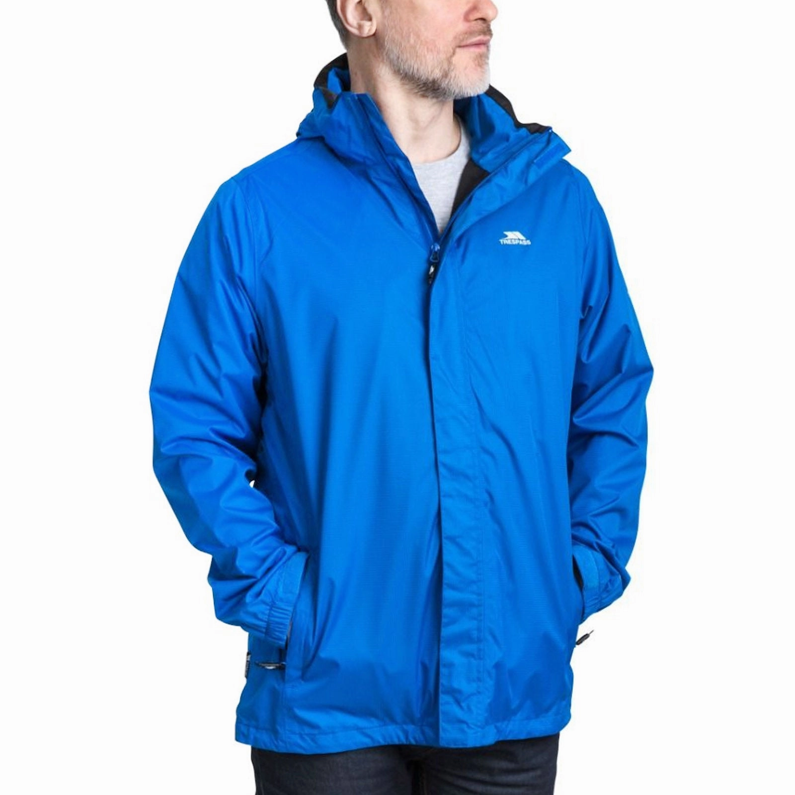 Trespass Mens Fraser II Waterproof Jacket High Visibility Trim