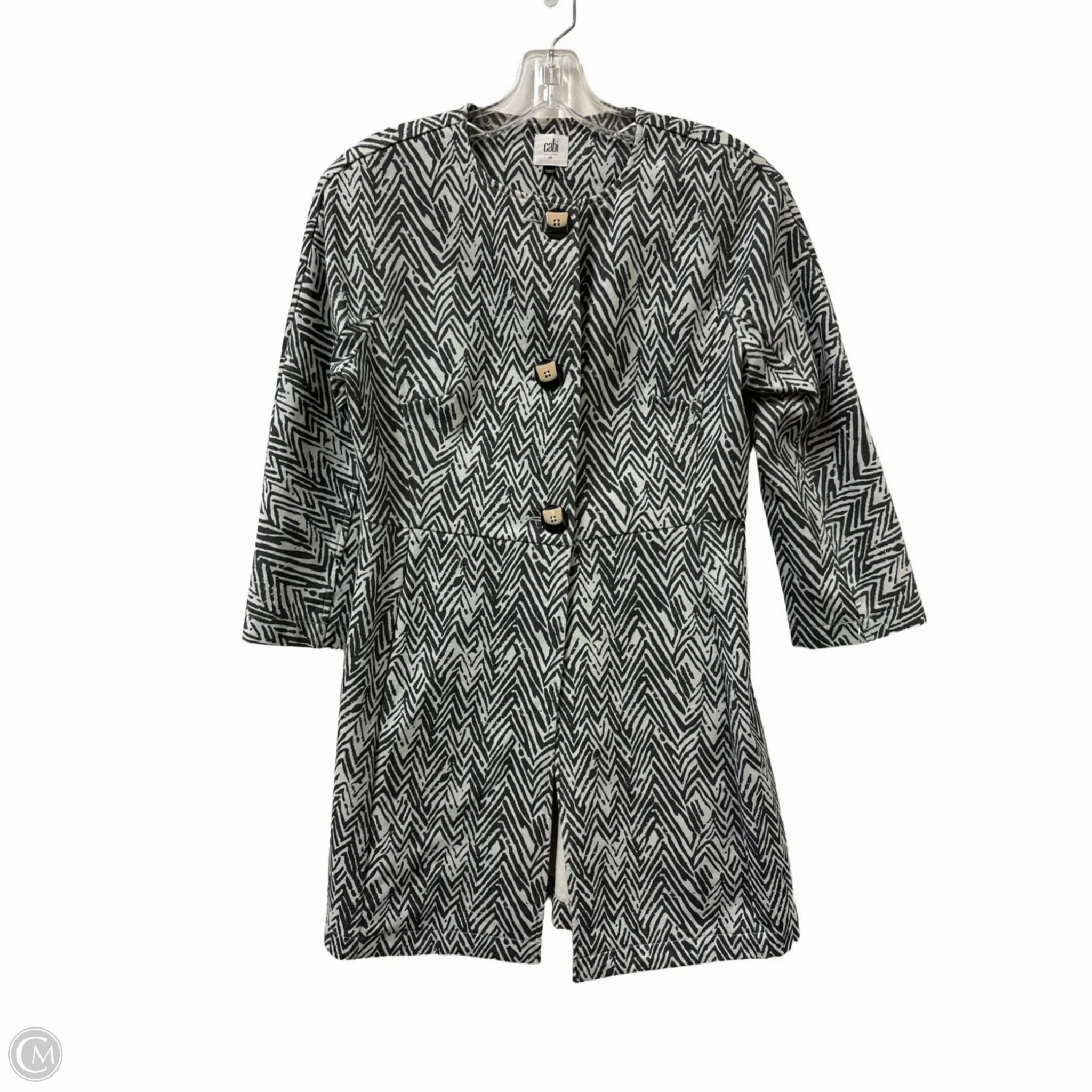 Coat Other By Cabi In Grey, Size: Xs Two Way Zipper Heavy Duty Zippers