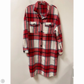 Coat Other By Clothes Mentor In Blue & Red, Size: L Relaxed Fit Structure