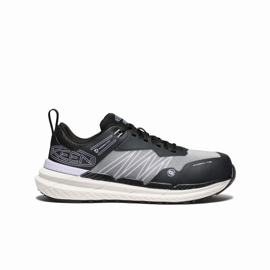 Women's Speedworks Work Sneaker (Carbon Toe)  |  Thistle/Black Moist Dry Flexible Sole