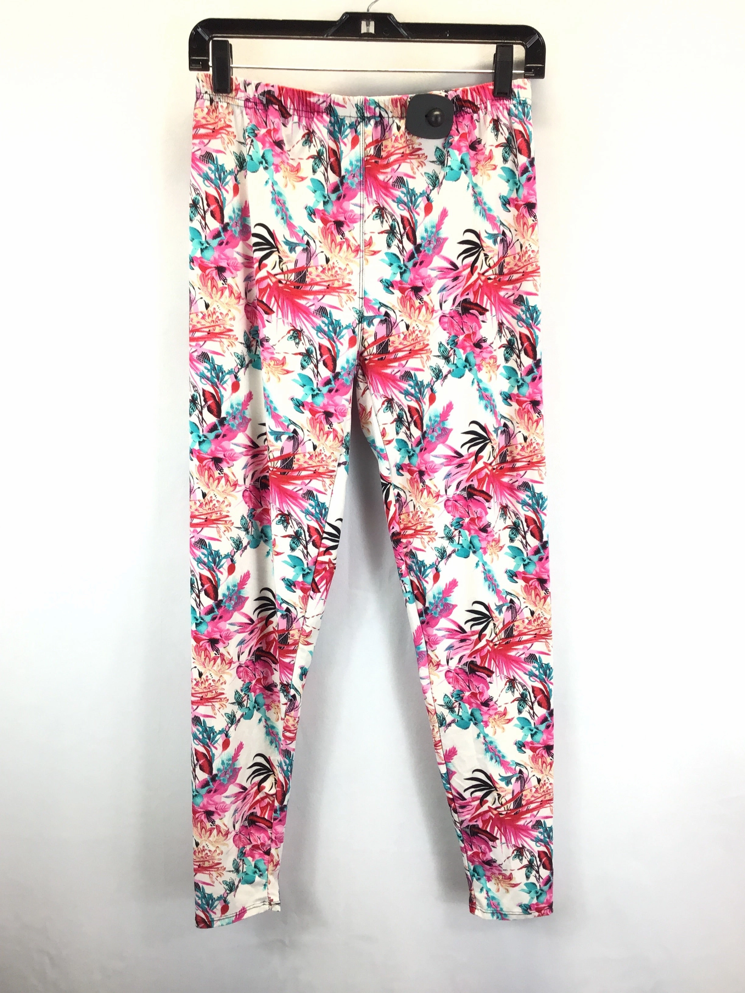 Floral Print Pants Leggings Winwin, Size L Moisture wicking