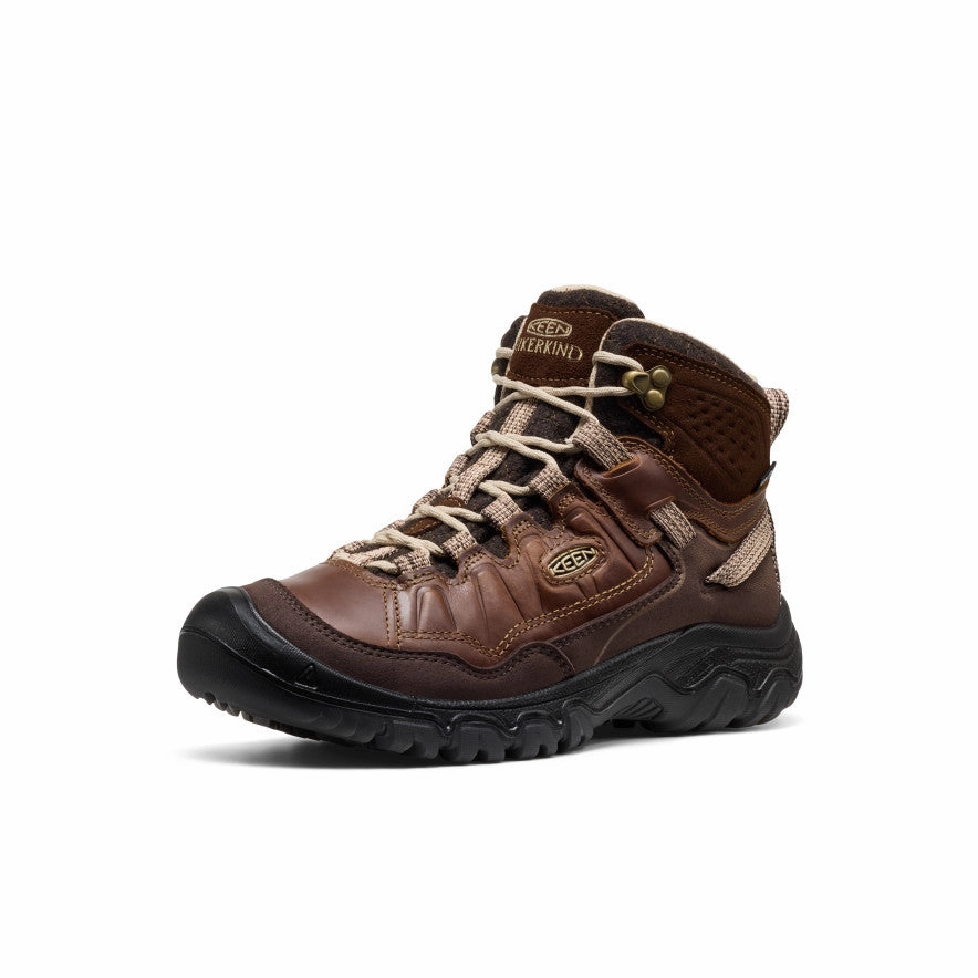 Sweat Wicking Women's Targhee IV Waterproof Hiking Boot x Hikerkind  |  Dark Earth/Dark Earth