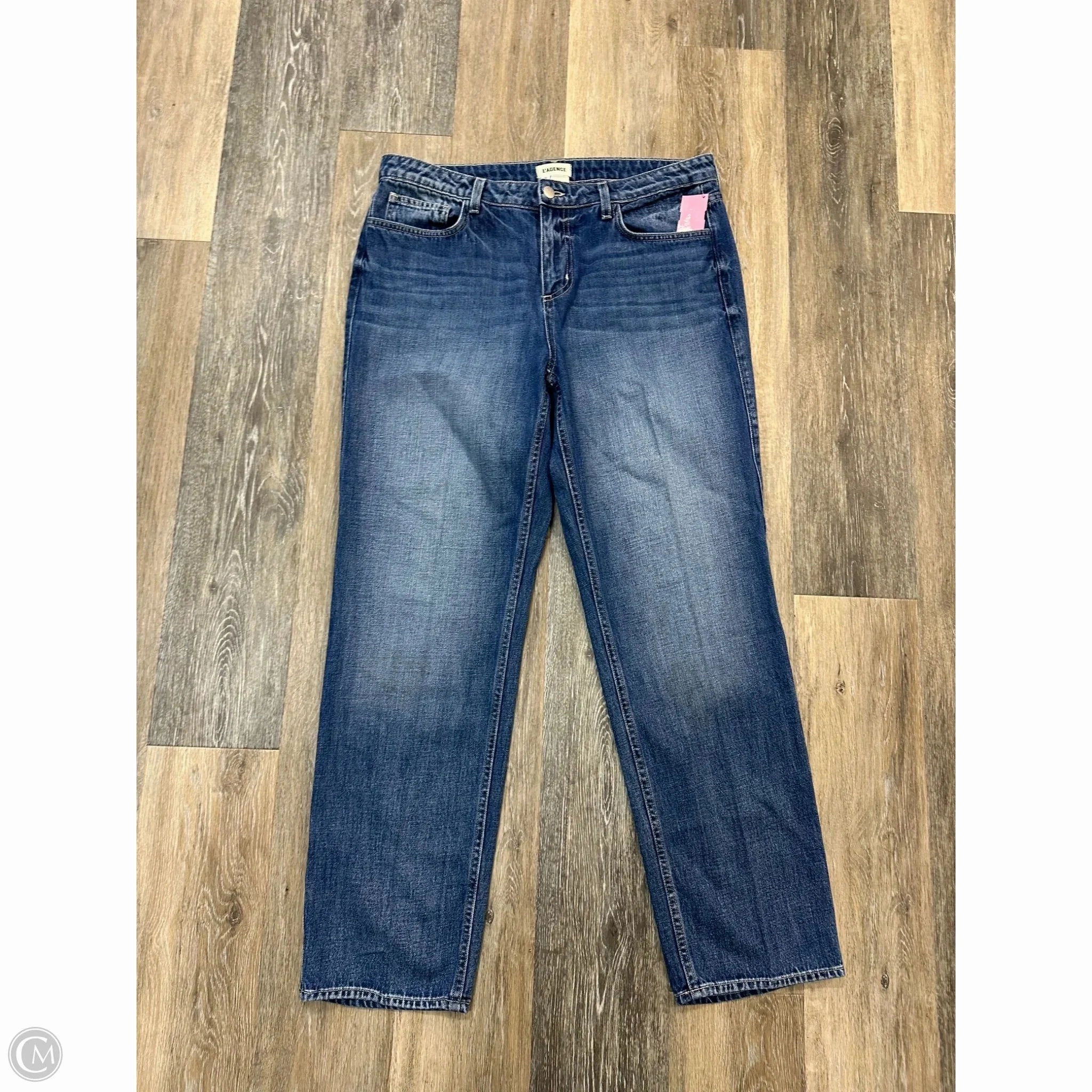 Street Cool Jeans Designer By L Agence In Blue Denim, Size: 10