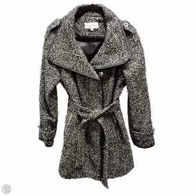 Coat By Calvin Klein In Black & White, Size: 8 City Ready Wear