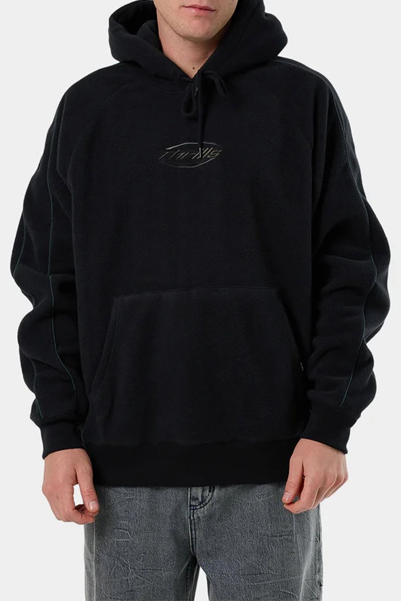 Fortune Favors Raglan Panel Hood Washed Black Abrasion Proof Shoulders Secure Chest Pocket