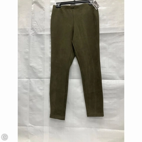 Active Wear Wrinkle Resistant Fitness Lover Pants Leggings By Catherine Malandrino In Green, Size: S