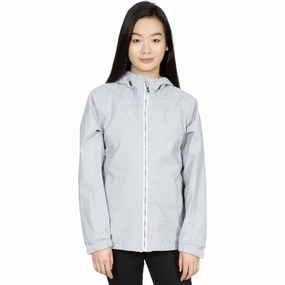 Trespass Womens Virtual Waterproof Walking Jacket Multi Pocket Layout Snag Free Knit