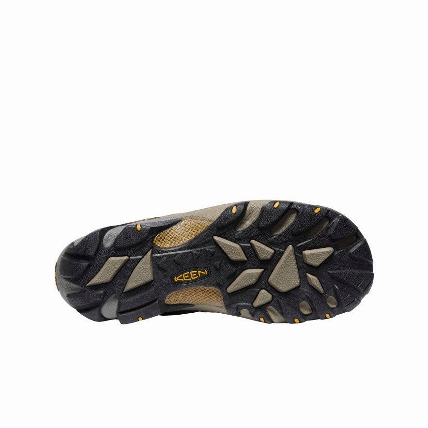 Men's Targhee II Waterproof Wide  |  Cascade Brown/Golden Yellow Even weight distribution