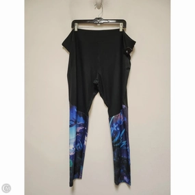 Breathable Movement Pants Leggings By Disney Store In Black & Blue, Size: 3x