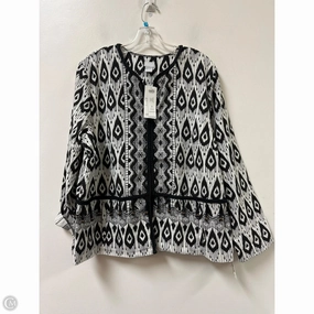 Coat Other By Chicos In Black & White, Size: Xl Clean Lines