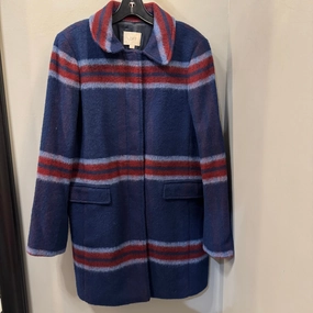 Convertible styles Coat Peacoat By Loft In Blue & Red, Size: M