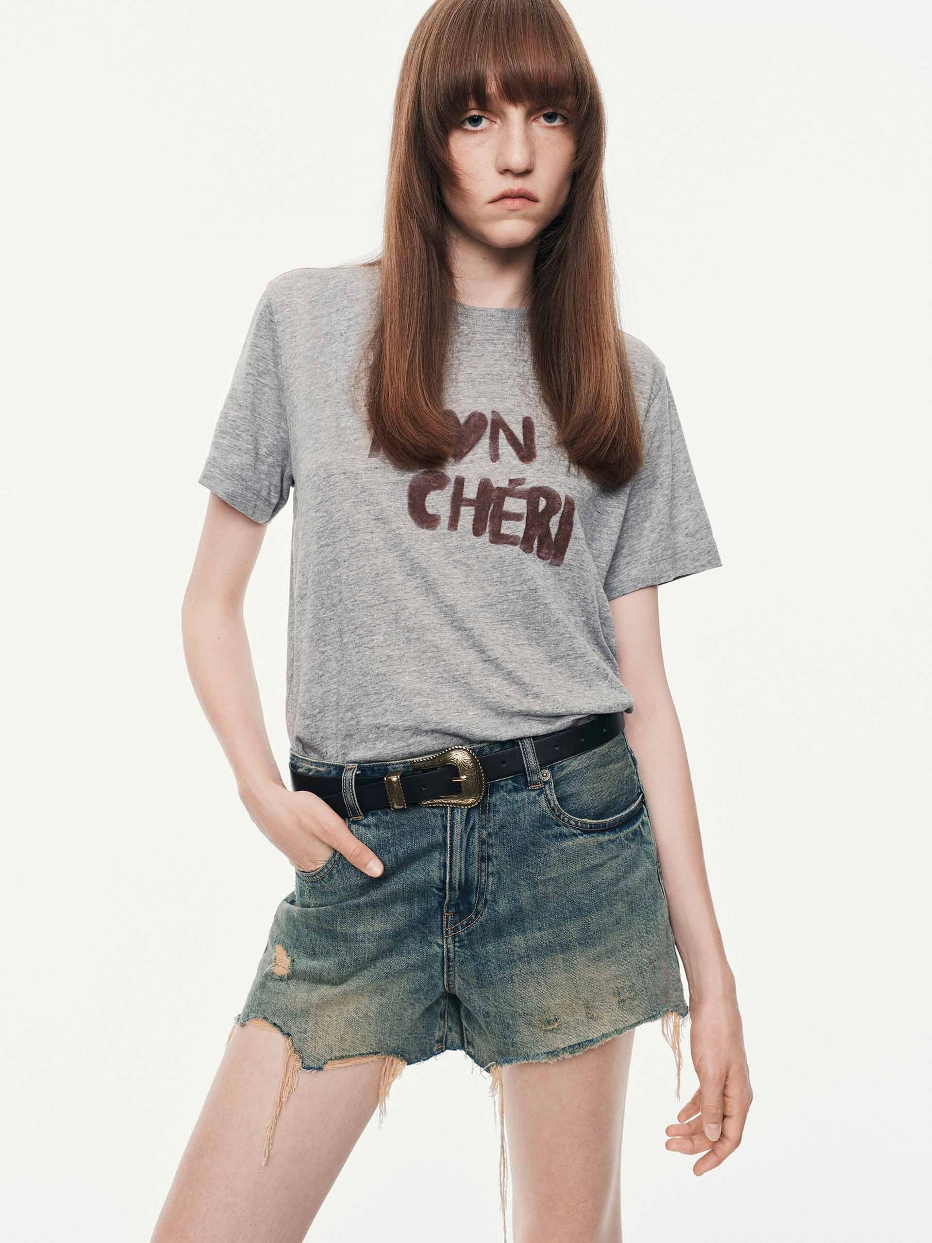 Perfect Layer Wear Front Letter Printed T-shirt