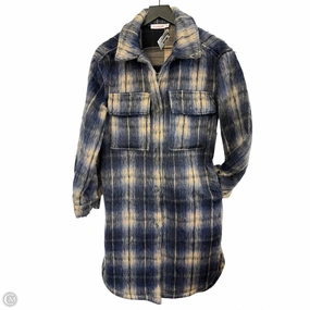 Coat Other By Shoedazzle In Blue & Cream, Size: S QuiltedPattern