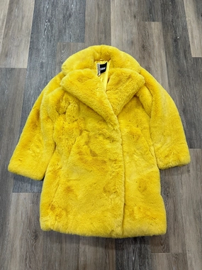 Coat Designer By Apparis In Yellow, Size: Xxs Breathable Design Streetwear vibe