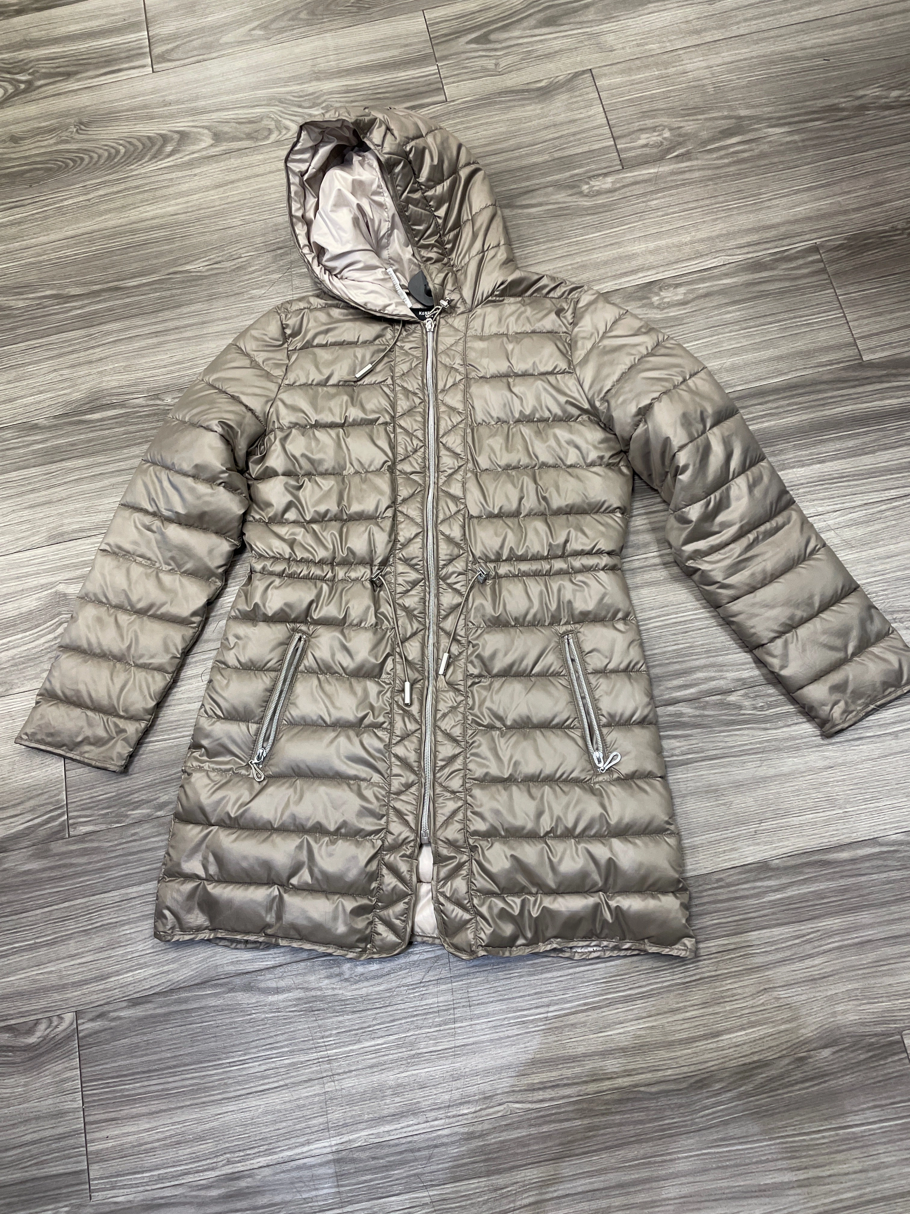 Coat Puffer & Quilted By Kenneth Cole In Tan, Size: S Full Length Zipper Closure