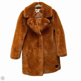 Seamless Stitching Coat Faux Fur & Sherpa By Cmb In Brown, Size: Xs