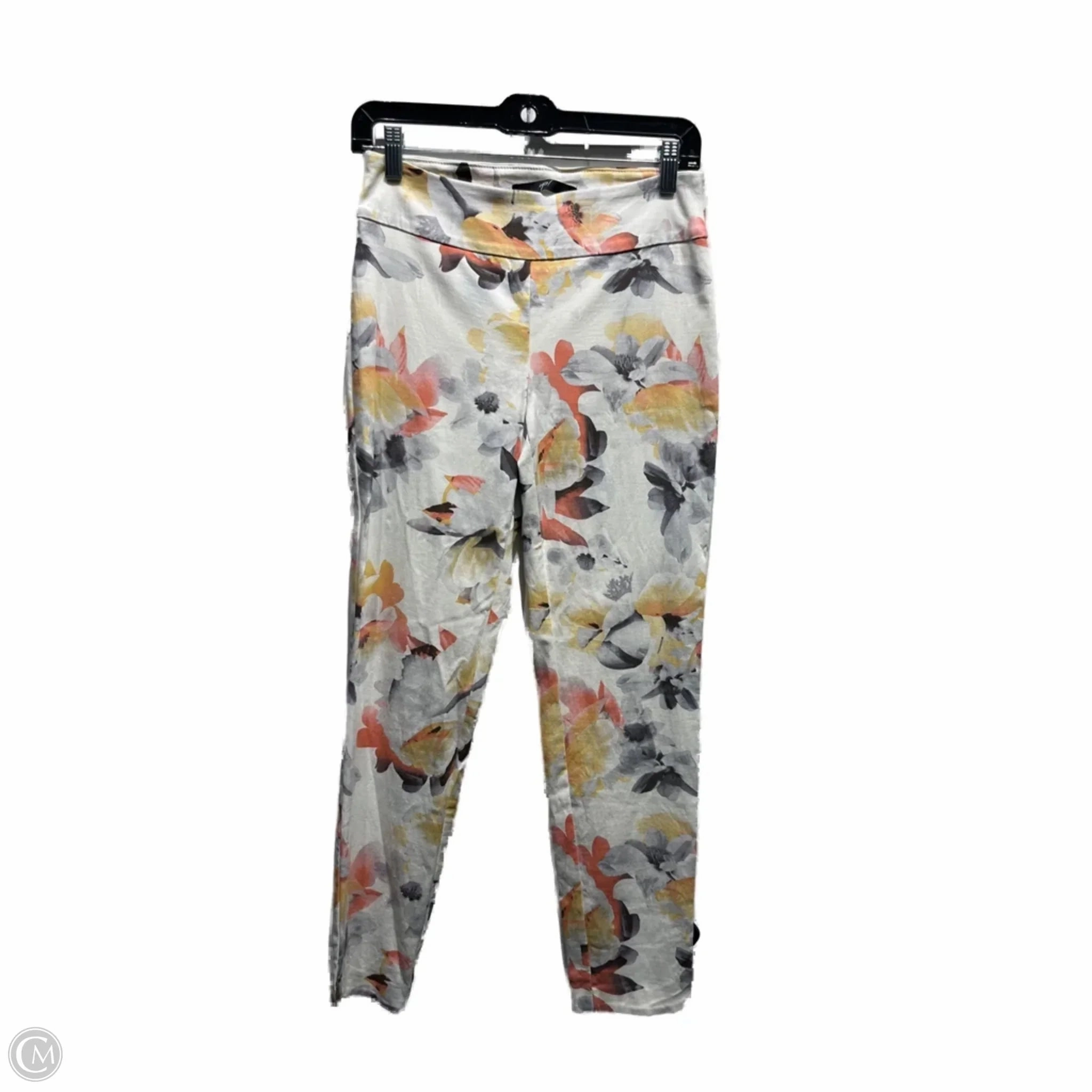 Yoga Class Breathable Fabric Pants Leggings By UP! In Orange & Yellow, Size: 6