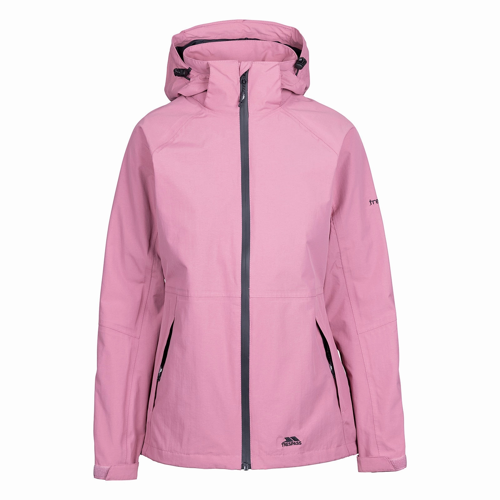 MultiPocketLayout Taped Seams Trespass Womens Tilbury Hooded Waterproof Jacket